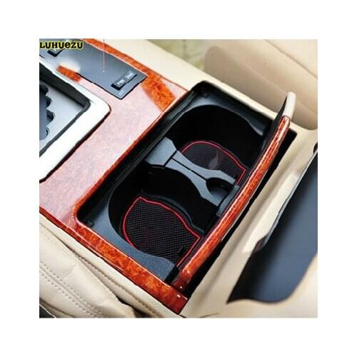 15PCS Rubber Non-Slip Interior Door Mat Non-slip mat Car mats For Toyota Land Cruiser V8 LC 200 2008-2020 Accessories