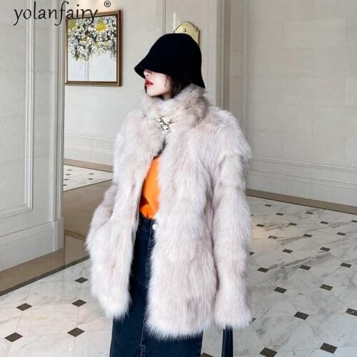 Real Fox Fur Coat Female Korean Winter Jacket Women 2020 Luxury Clothes Natural Fur Jackets for Women Clothing Manteau Femme