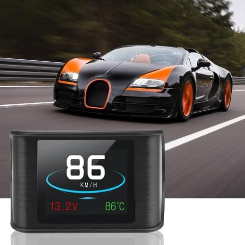 LEEPEE Multi-function OBD Smart Digital Meter HUD P10 Head Up Display For Car Speedometer Temperature RPM Mileage Guage