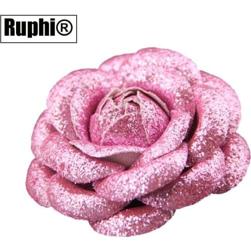Fashion Handmade bling Glitter Camellia Flower Lapel Pin Brooch Jewelry Corsage Brooches for Women ornament accessories