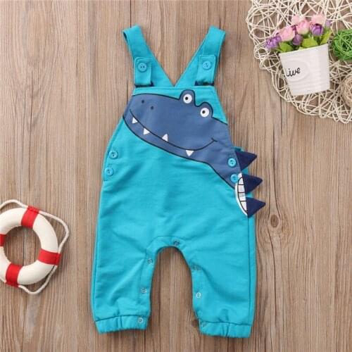 Fashion Baby Unisex Jumpsuits 12M TO 5Y Newborn Kids Baby Boys Girls Cartoon Romper Dinosaur Bodysuit Jumpsuit Outfits