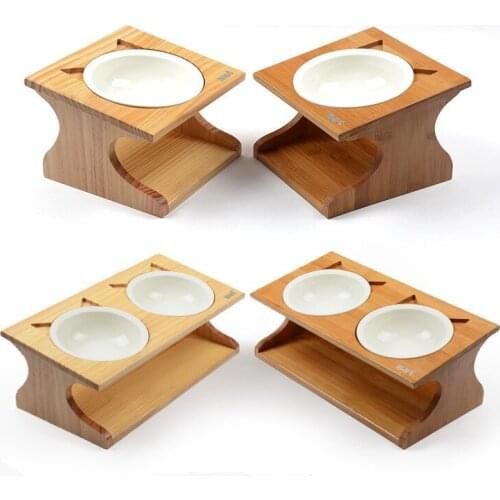 Fashion Dog Food Bowls Elevated Dog Cat Bowls Ceramic Pet Bowl Pet Feeder Pet Supplies for Cats Dogs Feeding Dish Pet Supplies