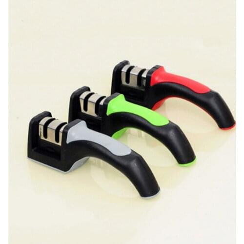 NHM Sharpener grindstone multifunctional kitchen supplies household quick grinding scissors 1 pcs Color random