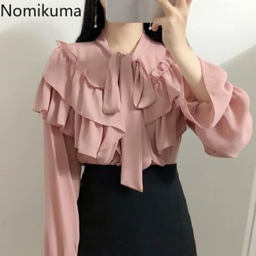 Розовые блузки Nomikuma China At AliExpress