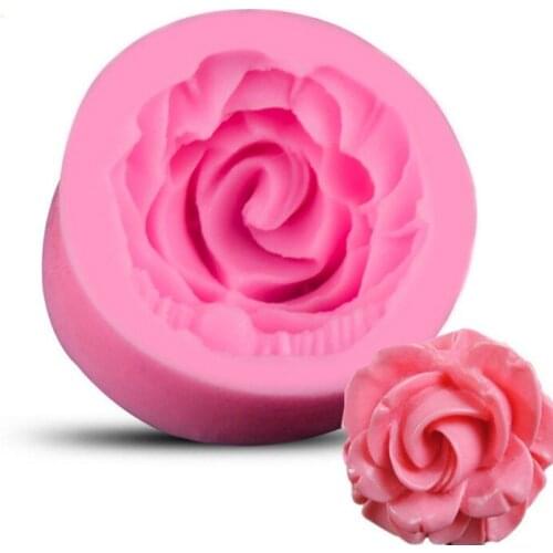 New 4 3D Flower Cake Mold DIY 3D Cake Mould Fondant Mold Cake Decoration Tools Chocolate Mold Silicone Candy Mold