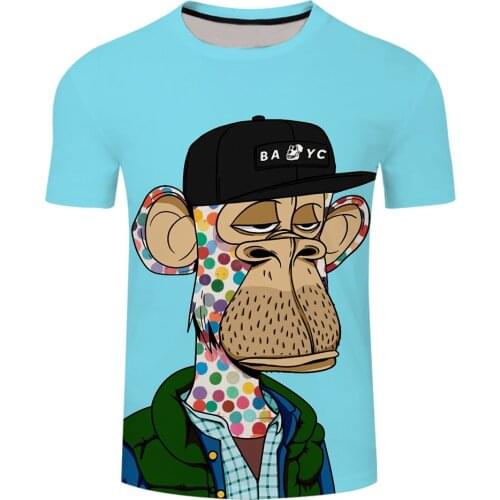 New Cartoon Curry Avatar Bored Ape Men Women T-shirt Summer Fashion Casual Short Sleeve Kids Boy Girl Novelty T Shirt Tops Tees