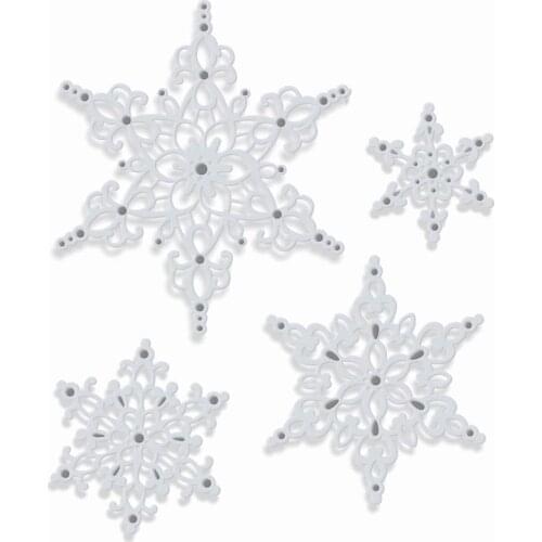 2020 New Christmas Metal Cutting Dies For DIY Cut Paper Craft Making Snowflake Decoration Background Card Scrapbooking NO Stamps