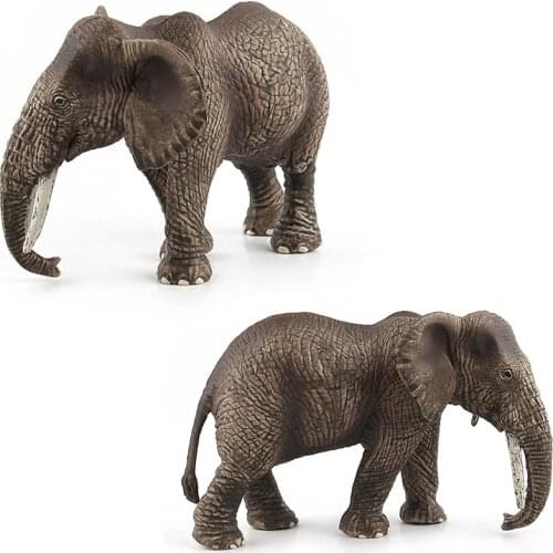 New Elephant Model Action Figures Zoo Park Simulation Elephant Family Models For Children Early Educational Learning Toy Gift