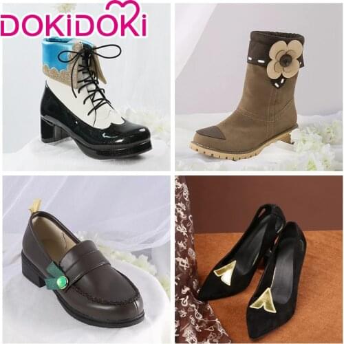 PRE-SALE DokiDoki-SR Game Genshin Impact Shoes Cosplay Halloween Cosplay Genshin Klee Ningguang Venti Barbara Shoes