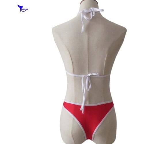 Solid G String Backless Sexy Micro Bikinis Women Mini Triangle Swimsuit Swimwear Summer Brazilian Beachwear Biquini Bathing Suit