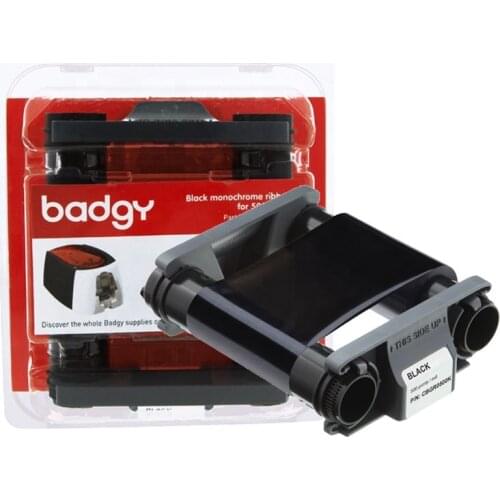 Original Evolis CBGR0100C YMCKO Card Printer Resin Ribbon 100 Prints For Badgy100/200
