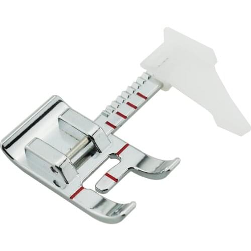 P86708 Adjustable Guide Presser Foot Zigzag Fits All Low Shank Snap-On Singer, Brother, Babylock, Janome,and More Sewing Machine