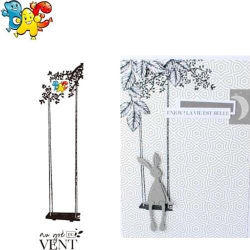 Swing Transparent Clear Stamps for DIY Scrapbooking/Card Making/Kids Christmas Fun Decoration Supplies