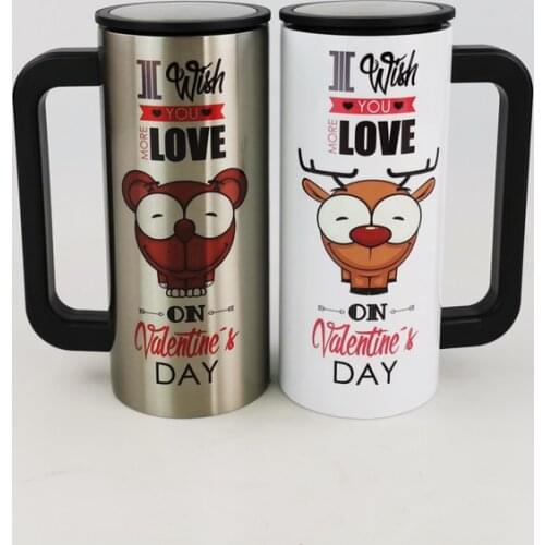Blank Sublimation 450ml Steel Bottle Mugs Transfer Prtinting by Sublimation INK DIY Transfer Heat Press Printing