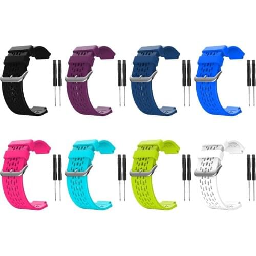 N7MA Soft Silicone Replacement Watch Band Wrist Strap Breathable Sport Watch Bracelet for garmin- Approach S4/S2 Vivoactive