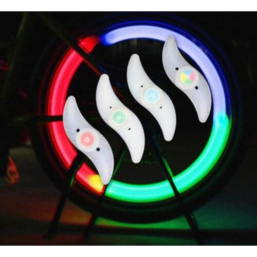 New Shape LED Bicycle Wheel Spoke Light Personality Willow Waterproof Bike Wheel Cycling Accessories Lamp Cycling Accessories