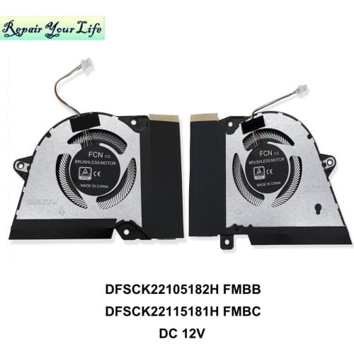 12V CPU GPU VGN Cooling Fan Cooler For ASUS ROG Zephyrus G14 GA401I GA401IV PC Fan Computer Parts 13NR03F0AP0301 13NR03F0AP0101