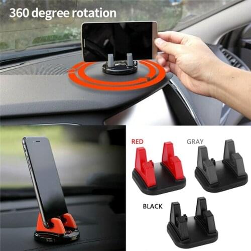 360° Rotating Non Slip Silicone Pad Car Dashboard Mount Holder Stand Cradle Dock for Cell Phone Universal