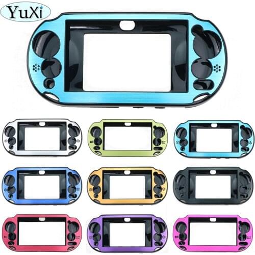 YuXi Blue Red Purple Aluminum Plastic Protective Skin Case Cover Shell for Sony for PlayStation PS Vita 2000 for PSV 2000