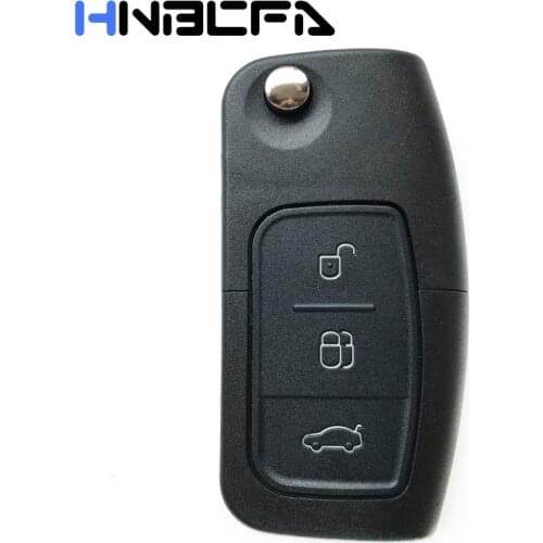 10pcs 3 Buttons For Ford Focus Fiesta C Max Ka S-Max galaxy Mondeo Car Remote Flip Folding key shell Case Fob Cover