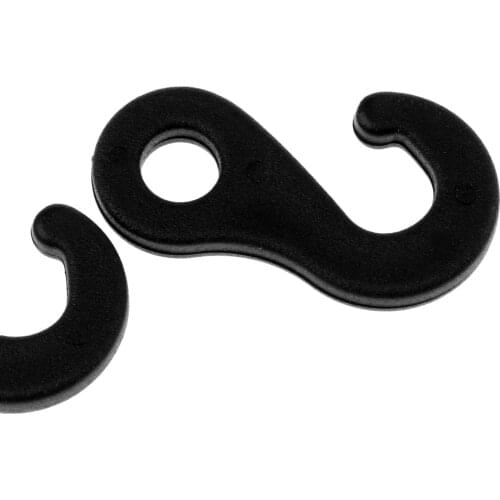 10Pieces Bungee Shock Cord Hook Kayak Cord Hook Nylon Bungee Hook for Shock Cord - Avoids Rust and Corrosion