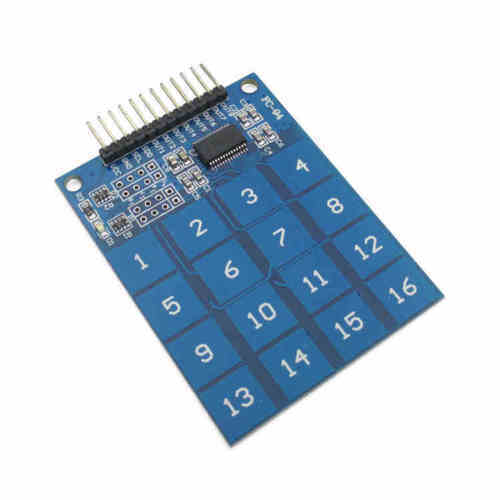 16 Way XD-62B TTP229 Capactive Touch Switch Digital Sensor IC Module Board Plate 49.3mm*64.5mm For Arduino