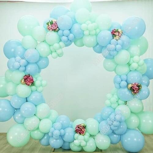 183pcs Macaron Blue Wedding Party Background Baby Shower DIY Welcome Mint Green Event Decoration Birthday Balloon Garland Kits