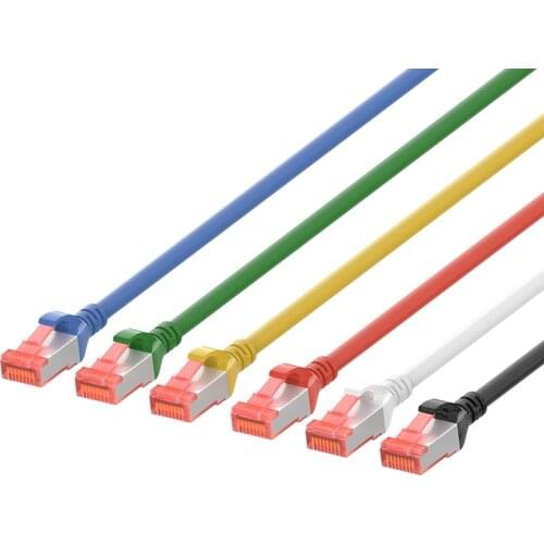 3pcs/pack) RJ45 Cat 6 SFTP Ethernet Patch Cable 0.25m/0.5m/1m/1.5m/2m/3m/5m/10m/15m/20m, 6 colors for optional, Shielded, LSZH