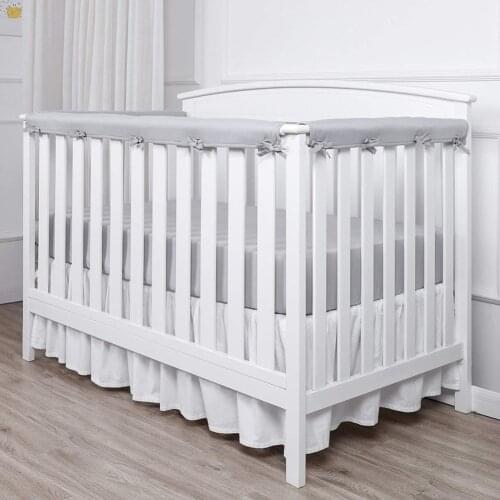 3PCS Crib Rail Cover Protector Baby Bed Crib Bedding Set Rail Cover Protector For Standard Cribs Side & Front Rails Baby Care