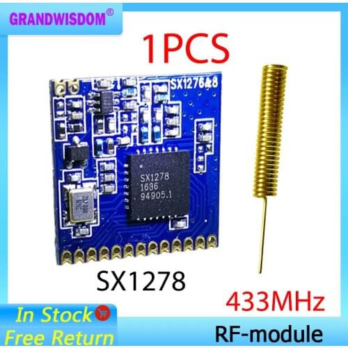 433mhz RF LoRa module SX1278 PM1280 Long-Distance communication Receiver and Transmitter SPI LORA IOT+ 433MHz antenna
