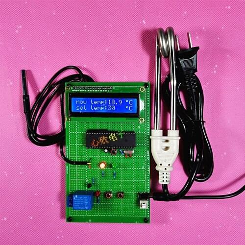 51 Single Chip Microcomputer Temperature Control Water Heater Constant Temperature Design PID Algorithm Fuzzy Algorithm Water