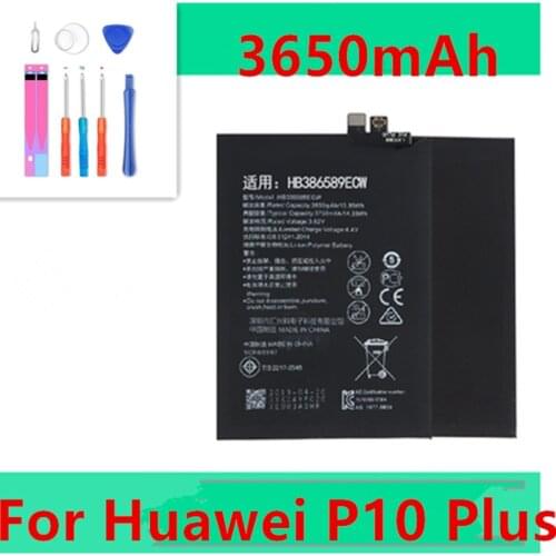100% NEW HB386589ECW 3750mAh Battery For Huawei P10 plus Honor 8X View 10 V10 Mate 20 Lite Nova 3/4 Batteries