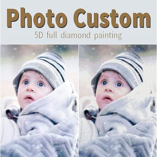 Diamond Painting Private Custom Photo Square Diamond Personalized Full Diamond Diamond Embroidery Decoration Gift 5D DIY