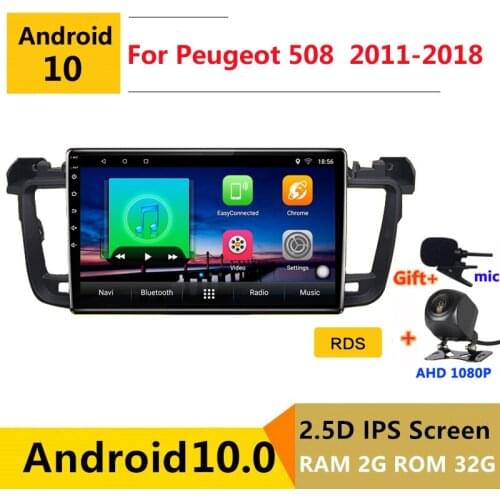 Android 10 Car DVD Multimedia Player GPS For Peugeot 508 sw 2011 2012 2013 15 2016 17 2018 audio auto radio stereo navigation