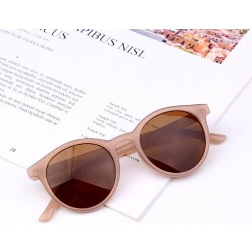 Children Round Metal Hinge Sunlgasses for Boys Girl Vintage Oversized Toddler Baby Sun Glasses Infant Gafas De Sol Uv Protect