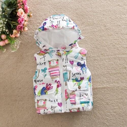 Infant Kids Baby Boy Girl Spring Autumn Colorful Cartoon White/Navy Cute Casual Fashion Coat Girls Boys Children Clothing