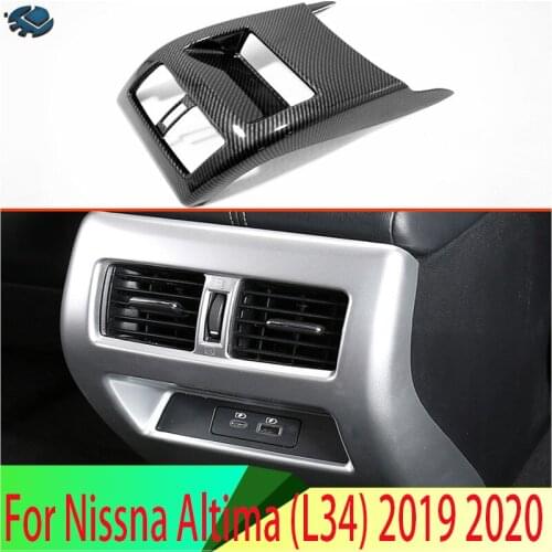 For Nissna Altima (L34) 2019 2020 ABS Armrest Box Rear Air Vent Frame Trim Cover