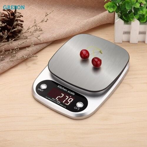 Balance Cuisine Electronic Kitchen Weight Food Scale Digital Measuring Tool High Precision LCD Display Coffee Cooking Stainless