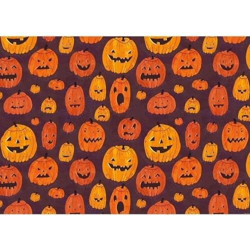 Halloween Pumpkins Cartoon Photographic Background Vinyl Cloth Backdrop for Children Baby Photo Shootings Photobooth