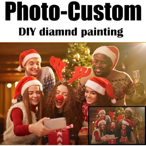Photo Custom Diamond Painting Full Rhinestone Mosaic Diamond Embroidery Kit Cross Stitch Handmade Gift Wall Painting Home Decor