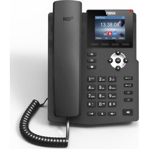 Hot Sale Fanvil X3SP IP Phone Industry Telephone Smart Deskphone 2 SIP Lines HD Voice POE Enabled Dual-Functional Back Rack