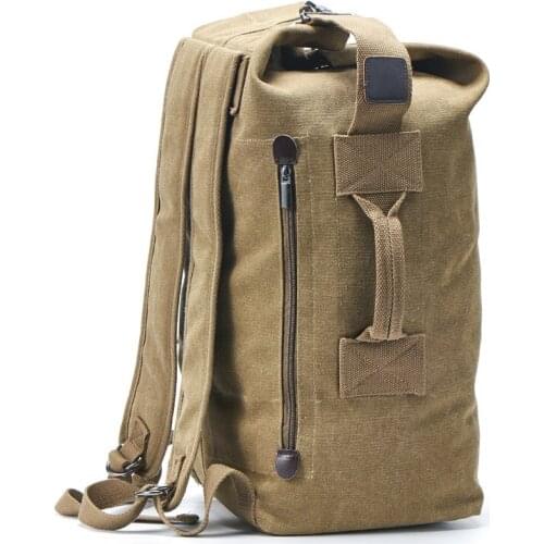 Canvas Backpack Men Large Capacity Travel Backpack Men Bags Laptop Backpack Outdoor Travel Sports Bag Mountain Climbing Backpack