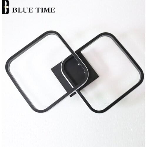 Square Round LED Chandeliers for Living Room Dining Room Bedroom Aisle Lights Corridor Stair Light Ceiling Chandeliers Lighting