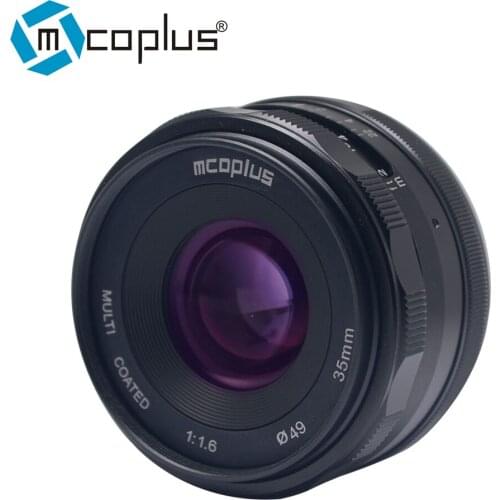 Mcoplus 35mm F/1.6 Large Aperture Manual Focus lens APS-C for Sony E-Mount A6000 A6500 NEX5 A7 NEX5R NEX5N NEX 6 NEX 7 Camera