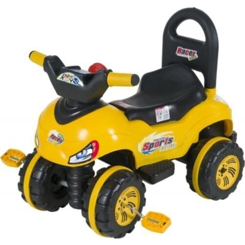 Pedal Atv Child Car Yellow Yellow