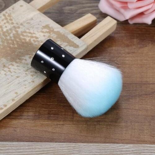 1PC Professional Nail Art Dust Cleaner Acrylic Gel Nail Powder Blusher Soft Remover Cleaning Brush Beauty Tool Random Color Hot