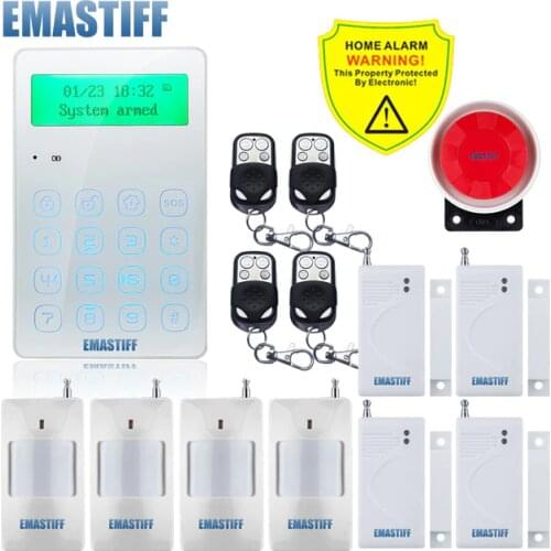 Promote Latest Mini Russian/english voice Prompt 433mhz wireless keypad GSM Alarm system APP control with anti-tamper function