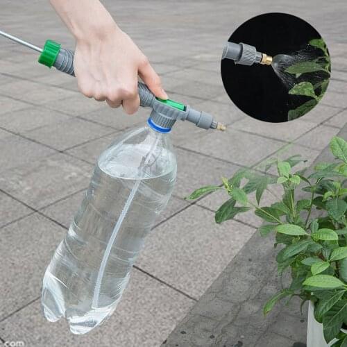 Adjustable High Pressure Manual Sprayer Drink Bottle Spray Air Pump Head Nozzle Sprayers Watering & Irrigation Garden Supplies