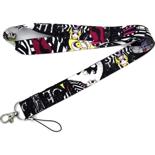 Tim Burton Beetlejuice Mobile Phone Lanyard For Keys Tags ID Card Badge Holder Neck Strap Keychain DIY Hang Rope Accessories