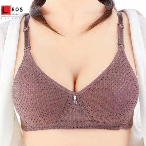 Mesh Breathable Women Bras Hollow Out Traceless Bralette Thin Soft Push Up Underwear Significantly Small Solid Color Bra